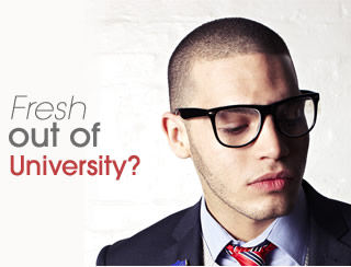 'Fresh out of university?' Matalan graduate poster campaign.