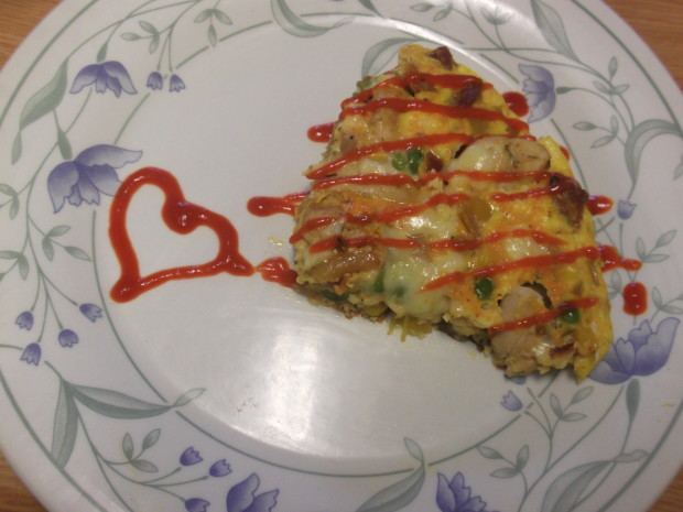 frittata with sauce