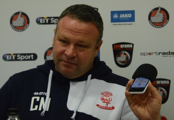 Chris Moyses thinks the play-offs is still realistic for the Imps (Photo: Danny Adamson)